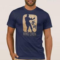 Wing Chun Kung Fu Emblema Ip Man Marškinėliai Vasariniai Medvilniniai Trumpomis Rankovėmis Apvalia Kaklo Iškirpte Vyriški Marškinėliai Nauji S3XL 4XL blue