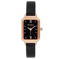 Small Green Watch Square Ladies Watch Student Quartz Watch black