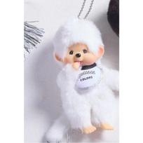 Naujas Anime Monchhichi Pakabukas Pliušinė Lėlė Animacinis Mielas Monchhichi Stovi Transformacija Keli Pliušiniai Žaislai Krapštukų Mašinos Lėlės 15cm gray