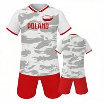 Lenkija Futbolo Džersio Rinkinys Futbolo Uniforma Sportinis Kostiumas Futbolo Gerbėjų Dovana S gray