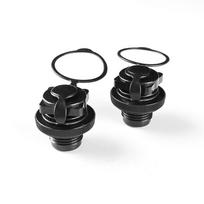 Oro vožtuvo antgalio dangtelis PVC adapteris Pripučiama čiužinys 2pc black