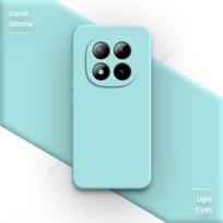 Originalus telefono dėklas Xiaomi Redmi Note 15 Pro Plus Pro+ Note15 15Pro 5G skystas silikonas minkštas paprastas galinis dangtelis Funda Carcasas Redmi note 15 Pro 5G šviesiai žydros spalvos