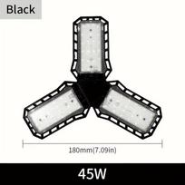 Kintamosios srovės 85-265V LED garažo šviestuvai su 3/4/5+1 reguliuojamais skydeliais E26/E27 lubinis parduotuvės darbo šviestuvas 45/60/80W 6500K lemputė dirbtuvėms pramoniniam apšvietimui 45W