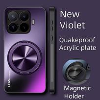Dėklas Xiaomi Mi 17T Pro, kietas matinis, su žiedu-stovu, magnetinis apsauginis galinis dangtelis, korpusas Xiaomi Mi 17T 15T 14T Pro Xiaomi 17T Pro violetinė