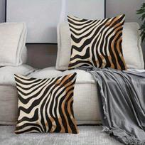 Zebrinių ir leopardinių raštų pagalvių užvalkalai, su užtrauktuku, dekoratyviniai pagalvių užvalkalai, 45X45 užvalkalai Short plush 70*70(CM)-1Pcs