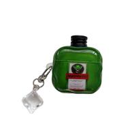 Jäger Alaus Ausinių Dėklas-Pokštas 2-osios/3-iosios kartos Apple AirPods Pro 3 Apsauginis Dėklas Kūrybiškas Pritaikymas AirPods 4 airpods4 generation black