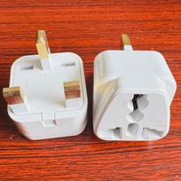 Pure Copper EU/US to UK Power Adapter Plug black