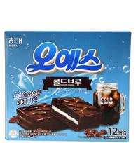 Oh Yes Cold Brew Chocolate Cake – Soft Cake with Rich Coffee Flavor 1 box blue
