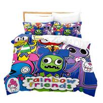 Beautiful Rainbow Friends Bedding Set Ideal Gift For Fans Melody,135x200cm/53.1*78.7in pink