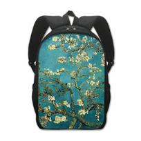 Žvaigždėta naktis Saulėgrąžos Bučinys Aliejinė tapyba Kuprinė Van Gogas Monet Klimtas Mokyklinės kuprinės Moterys Vyrai Kuprinė Studentas Nešiojamojo kompiuterio kuprinės blue