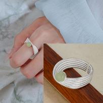 925 Silve Flower Ring for Women Gift Hollow Out Design Retro Hip Hop Versatile Jewelry Party Gift Dropship gray