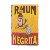 Romo Vyno Senovinis Metalinis Skardinis Ženklas Viskio Rhum Sieninis Plakatas Pub Baro Dekoras Retro Meno Plokštelė 20x30cm yellow