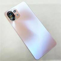Skirta Xiaomi Mi 11 Lite 4G 5G Baterijos Dangtelis Galinis Stiklo Skydelis Galinis Korpusas Su Kameros Lęšio Keitimas+Lipdukas rožinė
