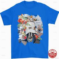 Funny Scooter Mod Culture Moped Bike Vintage Graphic 100 Cotton Unisexs Unisex Casual Tshirt Street Wear Oversized Tee Tops Gift 4XL gray