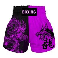 MMA Kickboxing Shorts Men Women Stretchable Spandex Training Muay Thai Boxing Sanda Fitness XS black