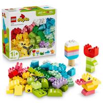 LEGO Duplo Colorful Container 10479 Toy Boys Girls Birthday Present Block Educational 1.5 Years 2 3 Toddler Role Play Pretend Children 80 Pieces blue