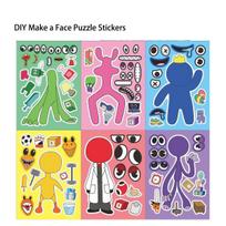Rainbow Friends Party Supplies Disposable Tableware Party Favor Gifts Bag Fillers Tablecloth Balloons Stickers Slap Bracelets blue