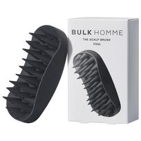 BULK HOMME Scalp Brush for Men Silicone Shampoo Brush Scalp Massager white