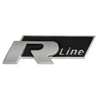 1pc 3D Metal Car Front Grille Emblem Side Rear Trunk Badge Sticker for VW Rline R Logo Polo Passat B5 B7 Golf 8 7 Jetta Touareg 1pc