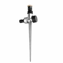 Adjustable Spike Sprinkler Double Outlet Adjustable Lawn Sprinkler Lawn Sprinkler  Agriculture style A gray