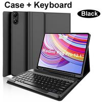 Dėklas „Redmi Pad Pro“ 12,1 colio, klaviatūros dangtelis „POCO Pad“ 12,1 colio Korean keyboard pink