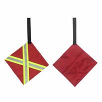 Red Kayak Safety Flag Oxford Fabric Reflective Safety Flag Signal Marker Safety Travel Flag  Trucks square 1