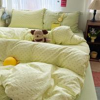 2026 Polka Dot Baby Crinkle Gauze 4-Piece Set 48*74cm a pair of pillowcases beige