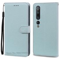 Mi10 / Mi 10 Pro dėklas Xiaomi Mi 10 dėklui Piniginė Atverčiamas Odinis Viršelis Xiaomi Mi 10 Pro dėklui Knygelės Stovas Piniginė Fundas Coque Mi 10 5G(Mi 10Pro5G) gray