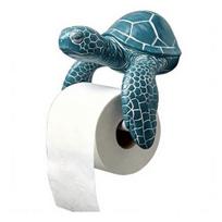 Flush Mount Toilet Paper Rack Roll Holder, Turtle/Shark Design, Wall Bathroom Tissue Holder Decor, Easy Install Durable 3D Printed Shark A