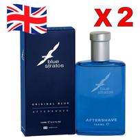 Blue Stratos Aftershave 100ml 2 pcs Blue Stratos Aftershave 100 ml blue