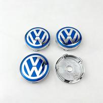 4 vnt. 60 mm Volkswagen VW R Golf Tiguan Jetta GTI Bora ID.3 Polo Passat Rline Automobilio rato centrinės dangtelio lipdukai Stebulės dangtelis