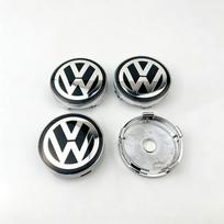 4 vnt. 60 mm Volkswagen VW R Golf Tiguan Jetta GTI Bora ID.3 Polo Passat Rline Automobilio rato centrinės dangtelio lipdukai Stebulės dangtelis