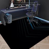 Cyberpunk Žaidimų Kėdės Kilimėlis Neslystantis Atsparus Purvui Žaidimų Kambario Grindų Kilimas Svetainės Miegamojo Kilimas Namų Dekoras 80x160cm 31x63inch