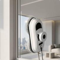 Powerful Suction Window Cleaning Robot | Smart, Robotic Cleaner, for High panes gray