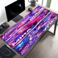 KPop Demon Hunters Print Mouse Pad, Anti‑Slip Desktop keyboard Mat, for PC Laptop Gaming Working Daily Use, Cool Festival Surprise Gift 30cmx60cm purple