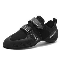 Men Professional Rock Climbing Shoes for Indoor Gym Wall Training Bouldering Practice Outdoor Climbing Sports Footwear Sizes 39-44 44 black