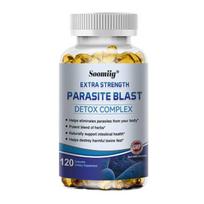 Parasite Detox - Gut Health Supplement Digestive Health Intestinal Cleansing and Detoxification Bloating and Gas Immune Relief 60 Capsules 1 pcs
