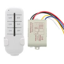 1/2/3/4 būdai ĮJUNGTI / IŠJUNGTI AC180- 240 V 1000 W belaidžio imtuvo lempos lemputė RF nuotolinio valdymo jungiklis 3 Way 3*1000W