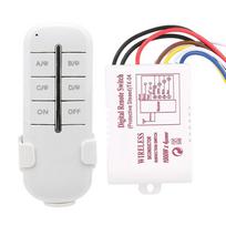 1/2/3/4 būdai ĮJUNGTI / IŠJUNGTI AC180- 240 V 1000 W belaidžio imtuvo lempos lemputė RF nuotolinio valdymo jungiklis 4 Way 4*1000W
