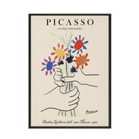Picasso abstraktus minimalistinis taikos balandis, gyvūnų drobės, tapyba siena Menas paveikslėliai Plakatai ir spaudiniai gyvenamojo miegamojo namų dekoravimui be rėmelio 40*60cm