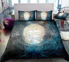 3D Buddha serijos patalynės komplektas HD skaitmeninis spausdinimas antklodės užvalkalas pagalvės užvalkalas 2/3 vienetų mikropluošto audinys viso dydžio greitai džiūstantis dekoratyvinis antklodės užvalkalas UK Single 135x200cm
