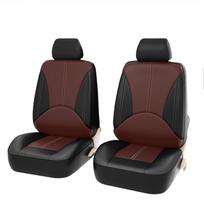 Odiniai automobilio sėdynių užvalkalai, skirti Mercedes Benz EC GLA GLE GL CLA ML GLK SRAB CLK SLK G GLS GLC vito viano sėdynės pagalvėlė ZT04-2Seats-Brown brown