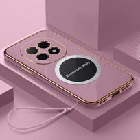 Xiaomi Redmi Note 14 Pro+ dėklas Redmi Note 14 Pro telefono dėklas Magnetinis pritraukimas Dengtas smūgiams atsparus silikoninis galinis dangtelis Case & Strap&Redmi Note 14 Pro 5G (Global) gray