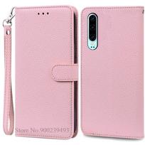 P30 P 30 Pro dėklas Huawei P30 dėklui Piniginė Odinis atverčiamas dėklas Huawei P30 Pro dangteliui Knyga Funda Huawei P 30 Pro Coque For Huawei P30 gray
