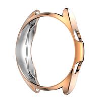 Apsauginis dėklas dangtelis Samsung Galaxy Watch 3 45mm 41MM išmanusis pakeitimo priedas rėmas dėklai PU ekrano apsauginis Galaxy watch3 41mm rožinio aukso spalvos