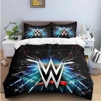 Madingi 3D imtynių sporto W-Wwe spaudiniai patalynės komplektai Lovos reikmenų rinkinys Antklodės užvalkalas Patalynės komplektas Prabangi dovana AU Single(140x210cm)