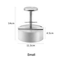 304 Stainless Steel Meat Press Pie Hamburger Meat Press Non-Stick Round Manual Rice Ball Meat Press Thickness Adjusted Beef Tool white