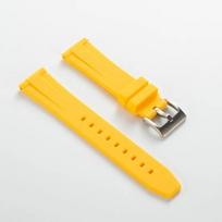 18mm 19mm 21mm 20mm 22mm Vandeniui atspari apyrankė Aukštos kokybės silikoninė laikrodžio apyrankė Swatch, Omega Moonswatch apyrankei 20mm geltona
