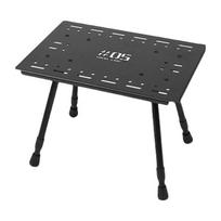 Camping Folding Table Adjustable Height Table Portable Folding Chair  Tactically Picnics Table for Backpacking Hiking black