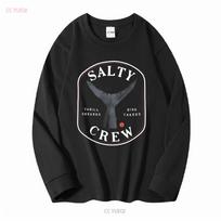 SALTY CREW NUOTYKIŲ IEŠKOTOJAI RIZIKUOTOJAI ŽUVYS ŽVEJYBA T-MARŠKINĖLIAI Vyriški M Juodi vintage Skalbti homme Tampri dizainerio drabužiai L black
